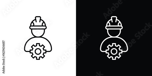 Civil Engineer icon. editable stroke web icons