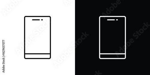 Cell phone icon. editable stroke web icons