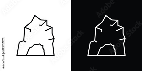 cave icon. editable stroke web icons