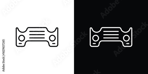 Car bumper icon. editable stroke web icons
