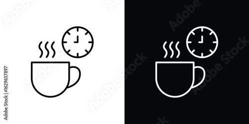 Break icon. editable stroke web icons
