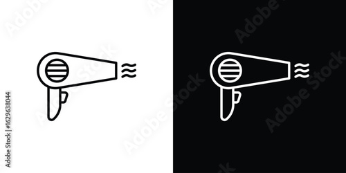 Blow dryer icon. editable stroke web icons