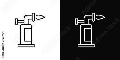 Blowtorch icon. editable stroke web icons