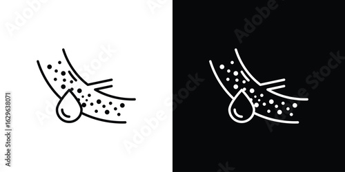 Blood vessel icon. editable stroke web icons