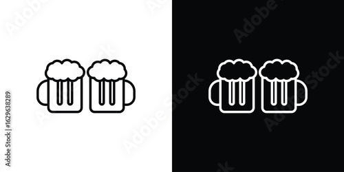 Beer icon. editable stroke web icons