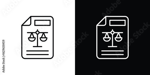 Balance sheet icon. editable stroke web icons