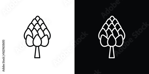 Artichoke icon. editable stroke web icons