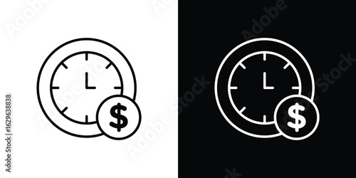 Annuity icon. editable stroke web icons
