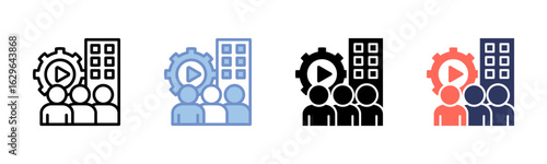 Organization icon sheet multiple style collection
