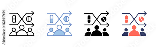 Randomization icon sheet multiple style collection