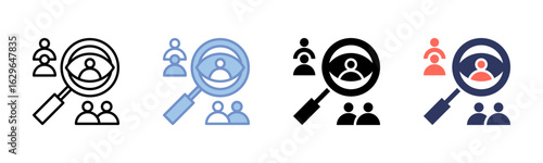 Observational icon sheet multiple style collection