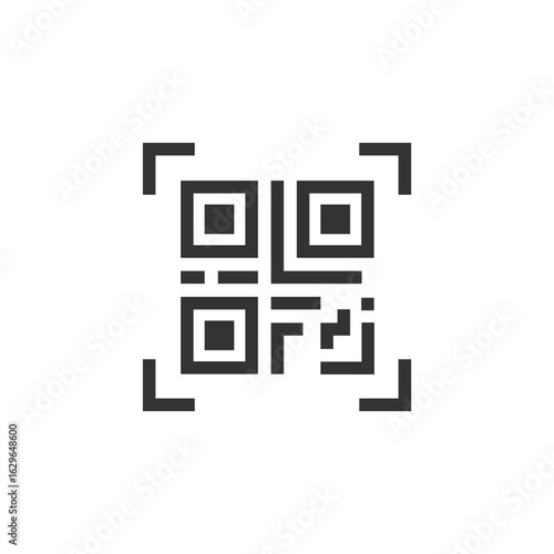 Qr code scan vector icon