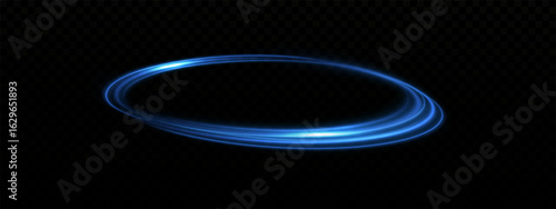 Glowing blue swirling circle. shining spiral light effect, futuristic colorful pedestal, shiny vector  file, special glow effect for game ui, apps or web design