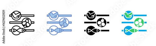 Adaptation icon sheet multiple style collection