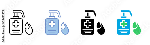 Cleansing icon sheet multiple style collection
