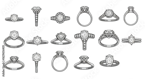 Diamond Engagement Ring Designs Silhouette