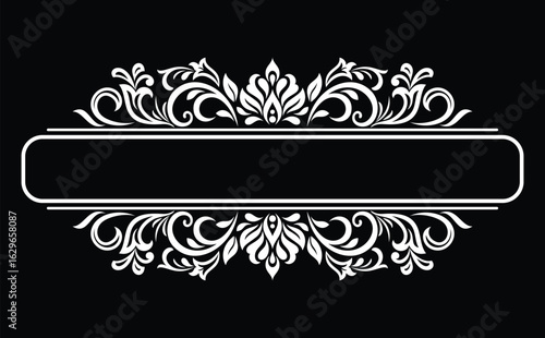 Wallpaper in Baroque style, damask. A seamless vector background. Floral ornament.