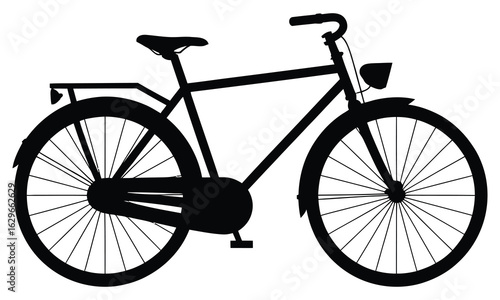 vintage bicycle vector illustration
