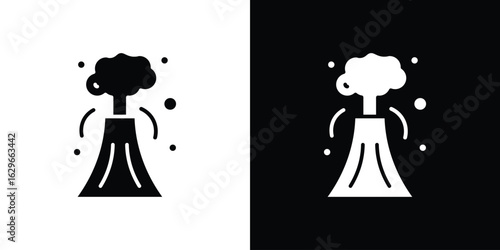 Volcano icon symbol template for graphic and web design collection logo vector illustration