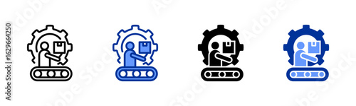 Production icon sheet multiple style collection