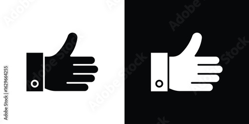 Thumb up icon symbol template for graphic and web design collection logo vector illustration