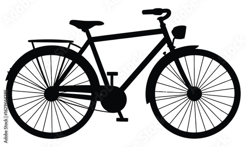 vintage bicycle silhouette