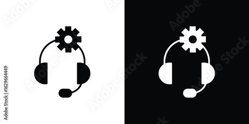 Tech support icon symbol template for graphic and web design collection logo vector illustration
