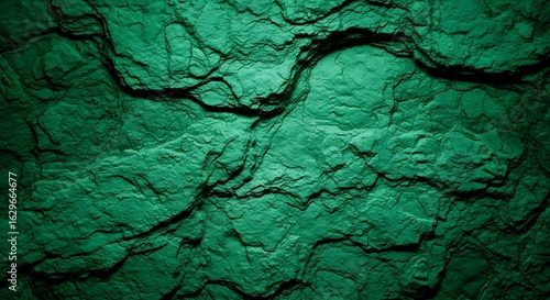 Deep teal green rock surface texture.