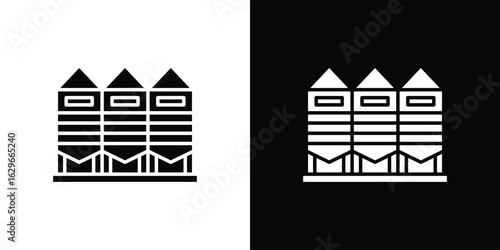 Silo icon symbol template for graphic and web design collection logo vector illustration