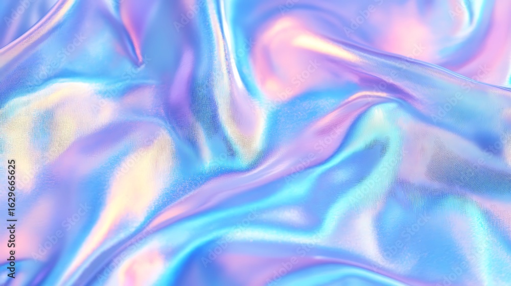 Obraz premium Pastel holographic texture with blurred soft grain and iridescent light effect