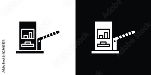 Road toll icon symbol template for graphic and web design collection logo vector illustration
