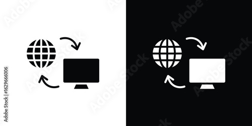 Remote Access icon symbol template for graphic and web design collection logo vector illustration