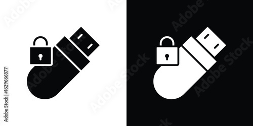 Pendrive security icon symbol template for graphic and web design collection logo vector illustration