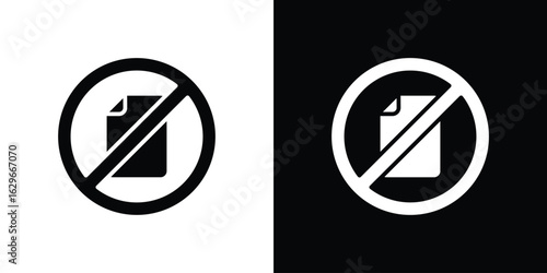 Paperless icon symbol template for graphic and web design collection logo vector illustration