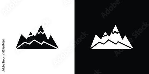 Mountain icon symbol template for graphic and web design collection logo vector illustration