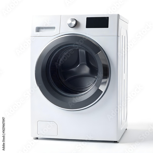 Wallpaper Mural front load washing machine isolated  Torontodigital.ca