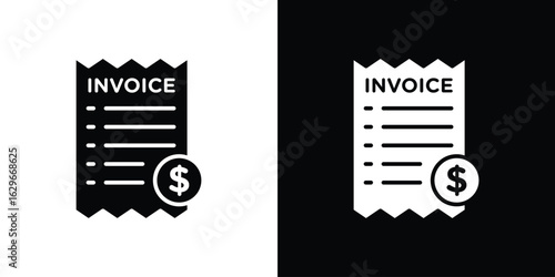 Invoice icon symbol template for graphic and web design collection logo vector illustration