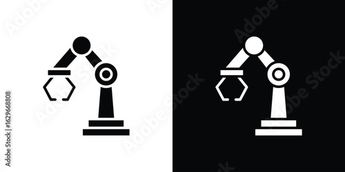 Industrial robot icon symbol template for graphic and web design collection logo vector illustration