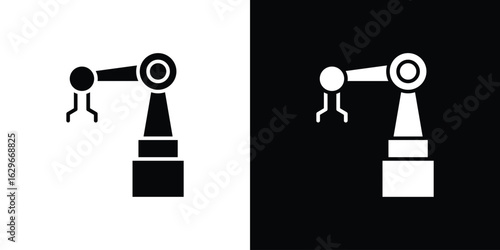Industrial robot icon symbol template for graphic and web design collection logo vector illustration