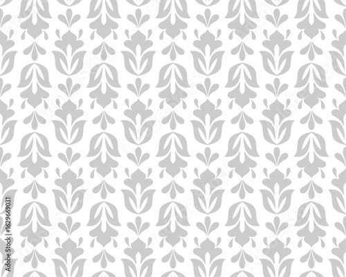 Floral pattern. Wallpaper baroque, damask. Seamless vector background.