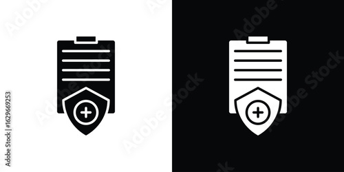 Health insurance icon symbol template for graphic and web design collection logo vector illustration
