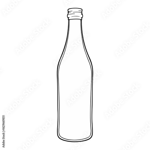 bottle outline vector illustration.eps