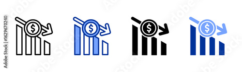 Loss icon sheet multiple style collection