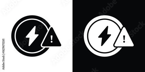 Electric Problem icon symbol template for graphic and web design collection logo vector illustration