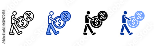 Interest icon sheet multiple style collection