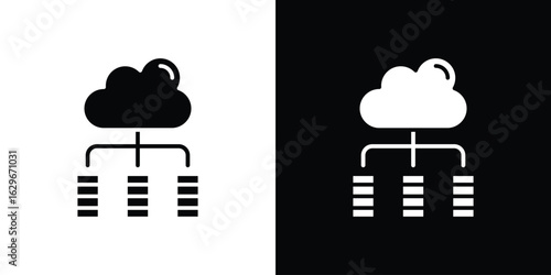 Data center icon symbol template for graphic and web design collection logo vector illustration