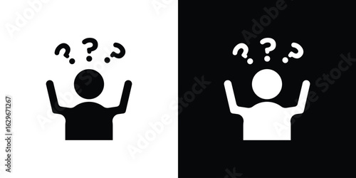 Curious human icon symbol template for graphic and web design collection logo vector illustration