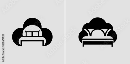 CloudBed – Cozy Pillow and Sleep Comfort Logo Design