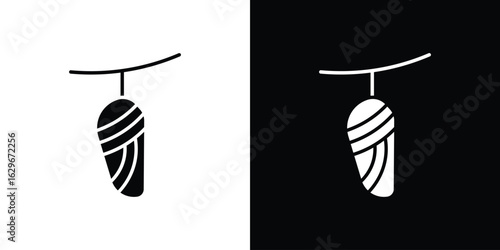 Cocoon icon symbol template for graphic and web design collection logo vector illustration