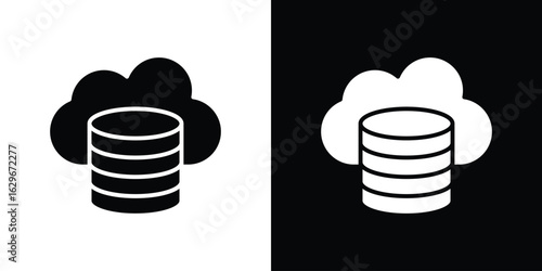 Cloud server icon symbol template for graphic and web design collection logo vector illustration